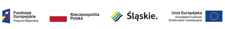 Logotypy Funduszy Europejskich, Rzeczypospolitej Polskiej, Wojew&oacute;dztwa Śląskiego oraz Unii Europejskiej symbolizują zaangażowanie i wsp&oacute;łfinansowanie projekt&oacute;w realizowanych w regionie w ramach Europejskich Funduszy Strukturalnych i Inwestycyjnych.