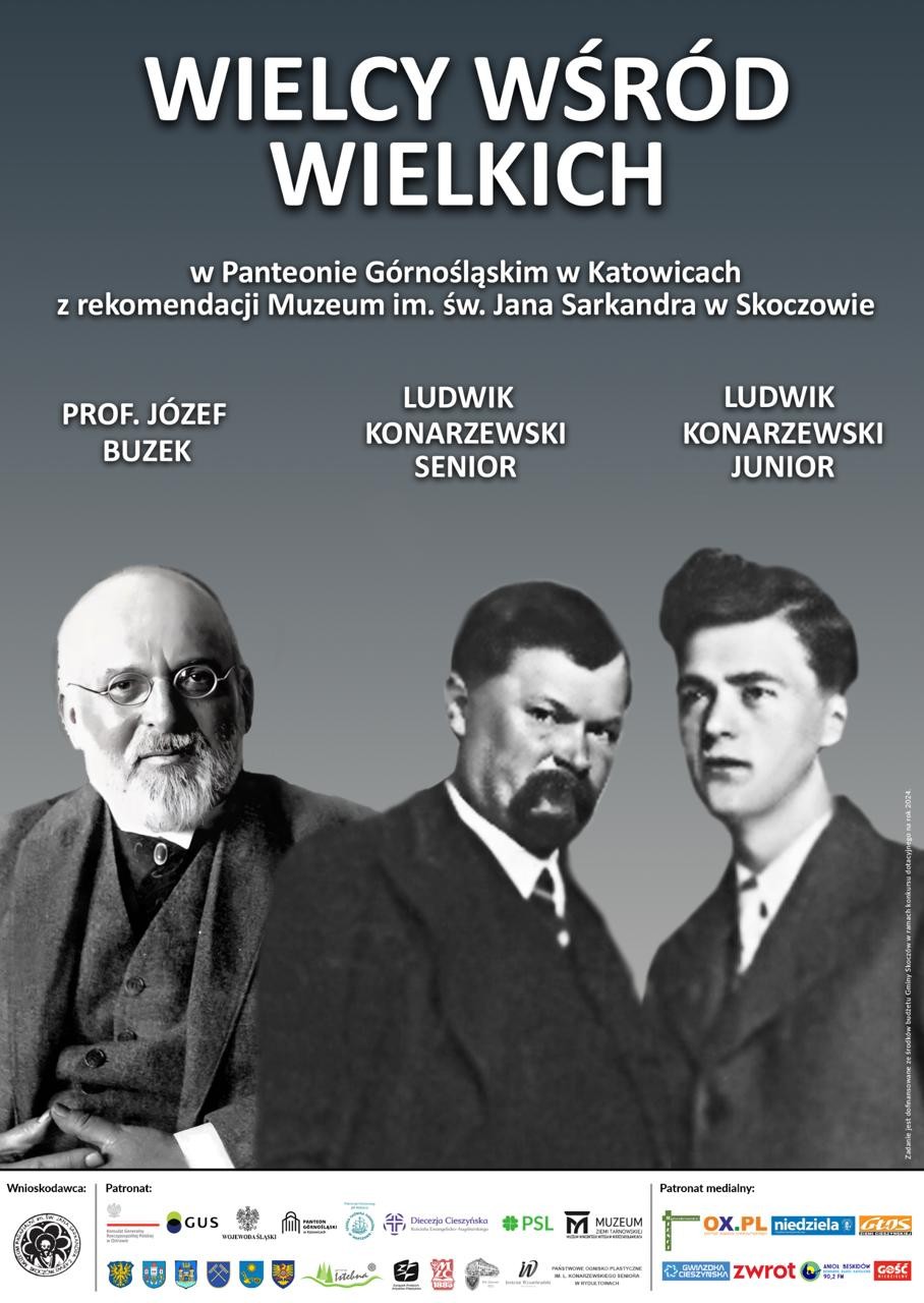 Cieszyniacy w Panteonie G&oacute;rnośląskim - plakat