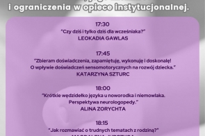 wcześniak, jego możliwości i ograniczenia w opiece instytucjonalnej 