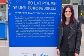 Wyróżnienie w konkursie filmowo-fotograficznym " ZOOM NA UNIJNE" dla uczennicy ZPSWR w Cieszynie .