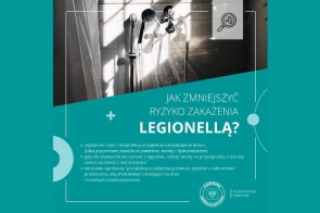 Jak zmniejszyć ryzyko zakażenia legionellą-plakat