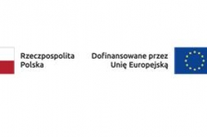 Loga od lewej: Fundusze Europejskie dla Śląskiego (3 gwiazdy biała, czerwona i żółta na granatowym tle), Rzeczpospolita Polska (biało-czerwona), dofinansowanie przez Unię Europejską (żółte gwiazdy w okręgu na granatowym tle) oraz logo Województwa Śląskiego (żółty orzeł na granatowym tle)