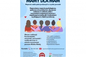 Program „Mamy dla Mam” zapewnia wsparcie psychologiczne, społeczne i praktyczne rodzinom z osobami z niepełnosprawnościami, które ucierpiały w wyniku powodzi na Śląsku. Działa w powiatach bielskim, cieszyńskim, pszczyńskim, raciborskim i w Bielsku-Białej.