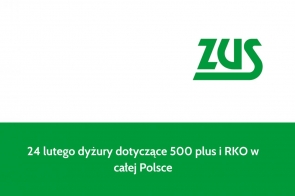 24 lutego dyżury dotyczące 500 plus i RKO w całej Polsce