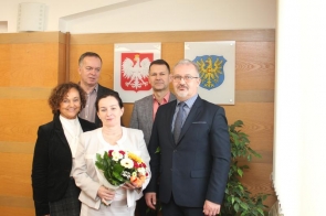 Uroczyste pożegnanie Henryki Bałys, wieloletniej Naczelnik Wydziału Geodezji
