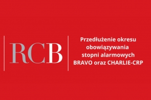 Przedłużenie stopni alarmowych BRAVO oraz CHARLIE-CRP