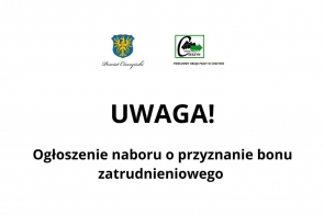 UWAGA! Ogłoszenie naboru o przyznanie bonu zatrudnieniowego 