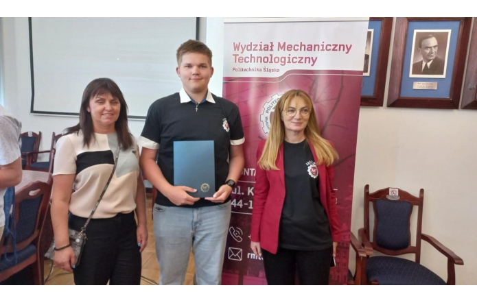 Paweł Foltyn - Ambasadorem Politechniki Śląskiej w Technikum Mechaniczno - Elektrycznego nr 3 z Cieszyna!