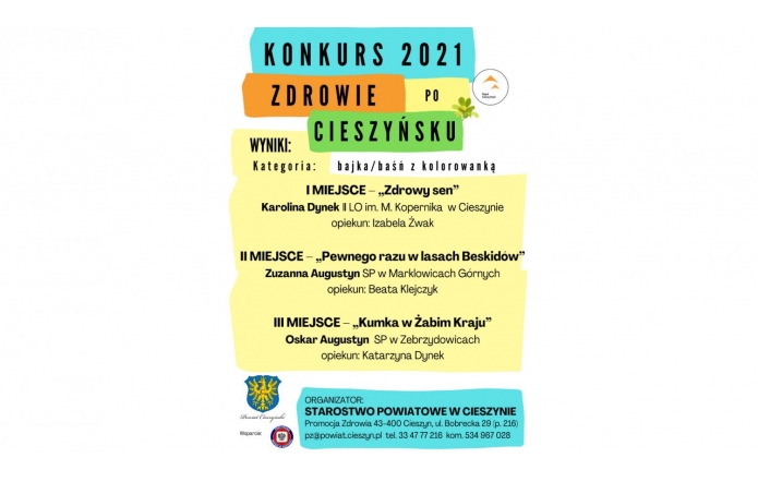 Znamy wyniki konkursu "Zdrowie po Cieszyńsku" 