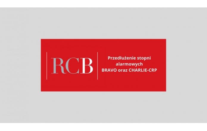 Przedłużenie stopni alarmowych BRAVO oraz CHARLIE-CRP