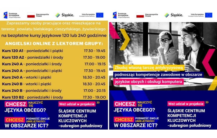 Bezpłatne szkolenia dla mieszkańców powiatu cieszyńskiego