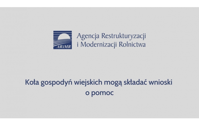 Koła gospodyń wiejskich mogą składać wnioski o pomoc 