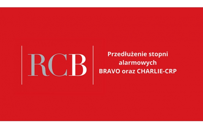 Przedłużenie obowiązywania stopni alarmowych BRAVO oraz CHARLIE-CRP – do 31 lipca