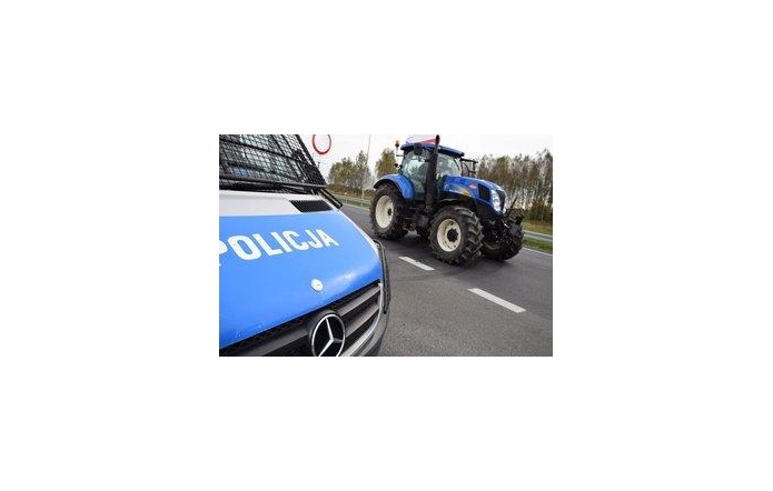 Policja informuje o utrudnieniach w ruchu w związku z protestem rolników